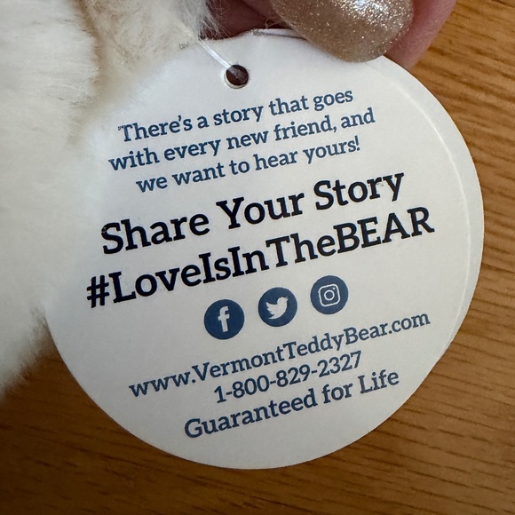 NWT Vermont Teddy Bear 15" Cuddle Chunk Buttercream Color - Picture 16 of 16